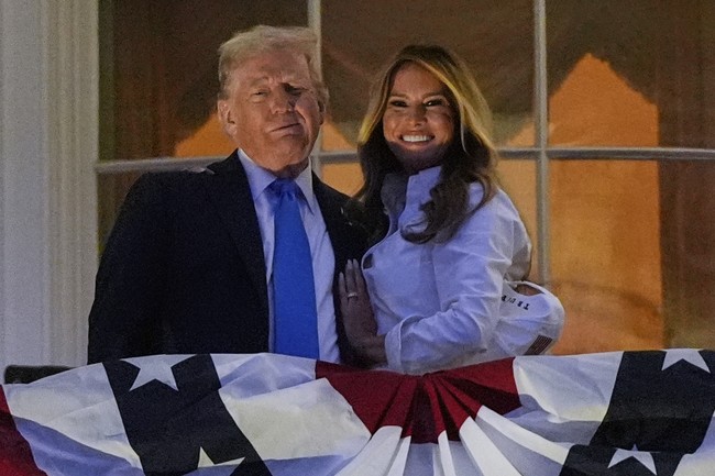 Melania Trump Beams at 4th of July Ceremonies, Does ‘That’ Special Dance With the President
