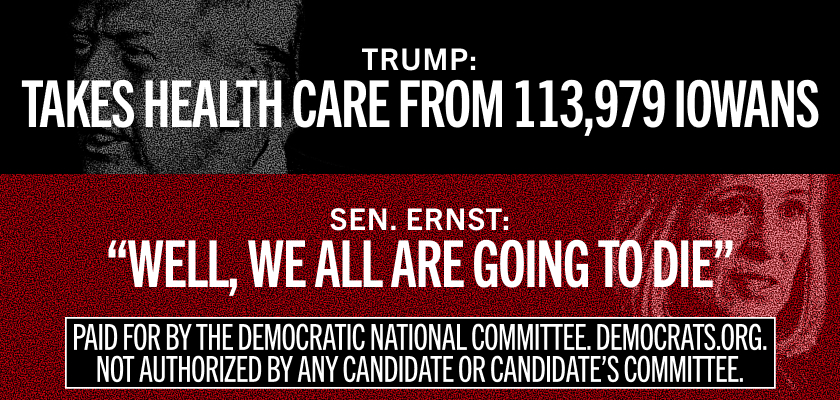 DNC Takes Swipe at Trump’s ‘Big, Beautiful Bill’ Outside His Iowa Speech