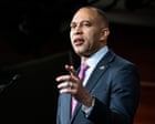 Democratic leader holds House floor for over eight hours to delay Republican-led vote on Trump’s major tax bill – live
