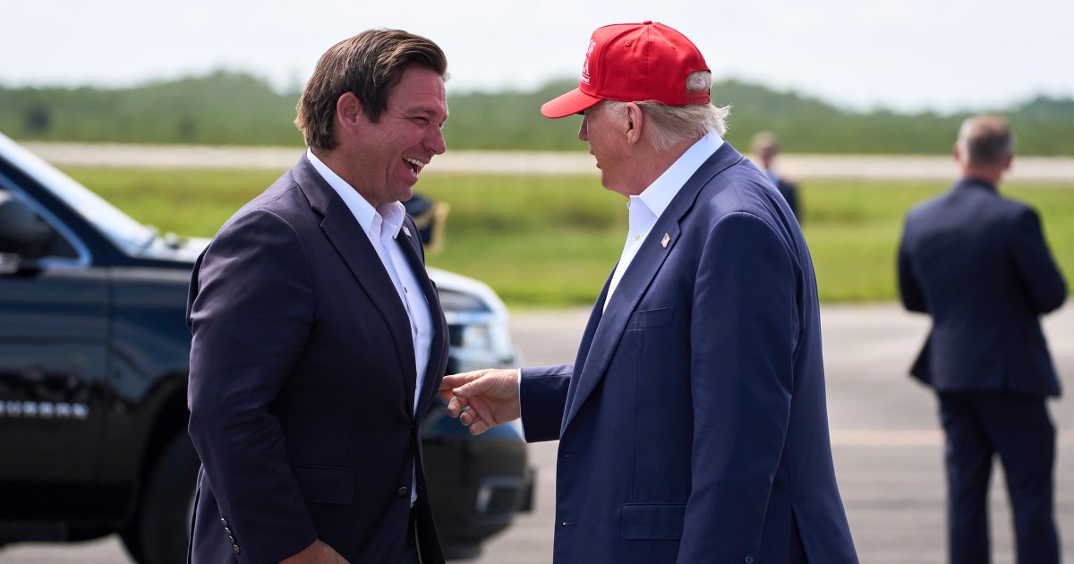 ‘You’ll always be my friend’: Trump and Ron DeSantis put aside rivalry at ‘Alligator Alcatraz’