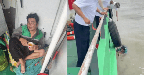 Người đàn ông may mắn được tàu cứu sống sau hơn 6 tiếng trôi lênh đênh trên biển: Phút sinh tử của ngư dân may mắn